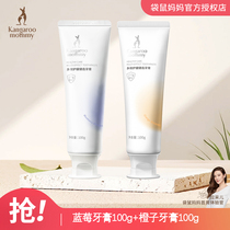 Kangaroo Mom Pregnant Women Toothpaste Relieves Morning Sickness Blueberry Fresh Toothpaste Confinement Toothpaste Skin Care Products for Pregnant Women