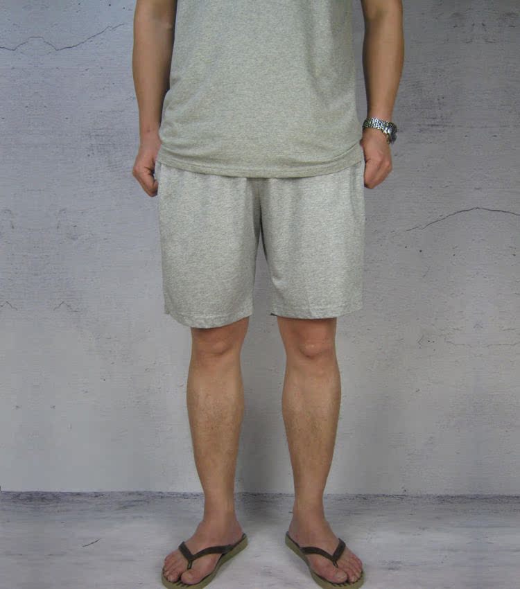 Mùa hè, quần short cotton dệt kim mật độ cao cho nam quần sọt nam