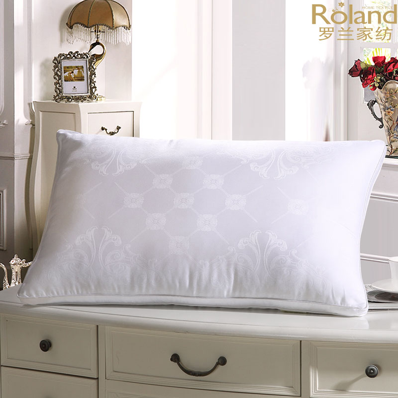 Roland Home Textiles Light Luxury Pure Cotton Silk Pillow Core Students White Collar Cervical Spine Comfort Pillow Beauty Breathable Single