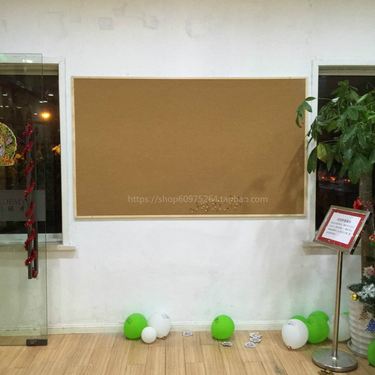 Solid wood frame bifacial soft wood panel Remain board background photo wall 90 * 150cm Figure nail plate Water muffin bulletin board