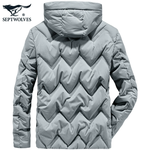 Septwolves, зимний пуховик, удерживающая тепло трендовая куртка для отдыха, увеличенная толщина