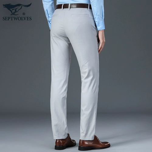 Septwolves, летние штаны, свободный прямой крой, 2020, большой размер