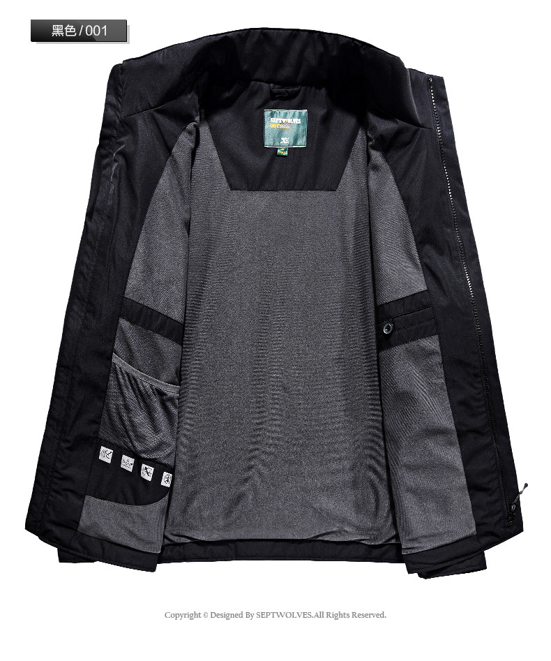 Blouson homme SEPTWOLVES    manches longues en Polyester - Ref 3118578 Image 12