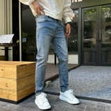 Осенние джинсы, элитные штаны, свободный прямой крой