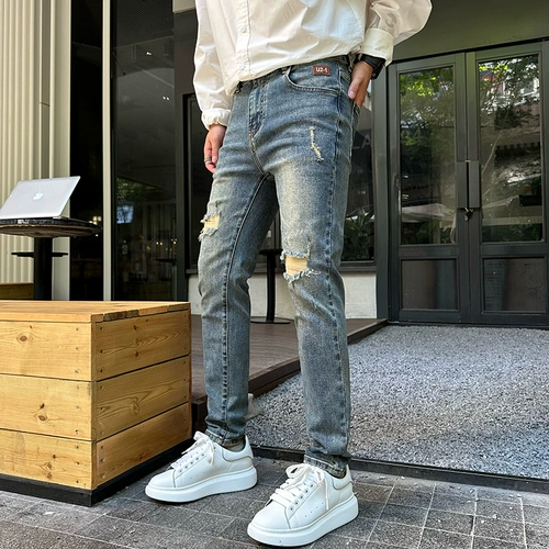 Осенние джинсы, элитные штаны, свободный прямой крой