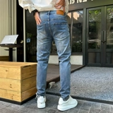 Осенние джинсы, элитные штаны, свободный прямой крой