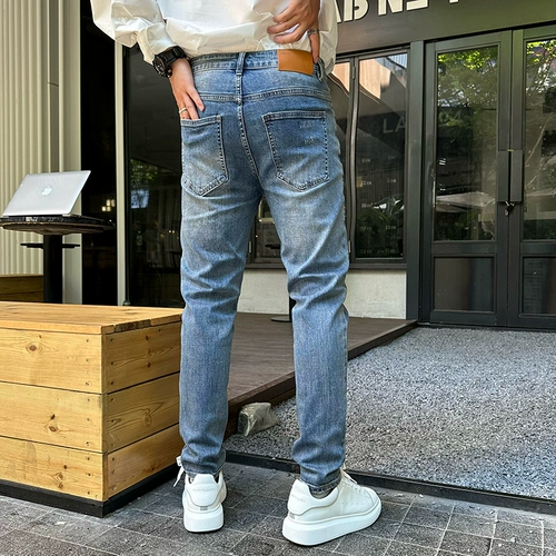 Осенние джинсы, элитные штаны, свободный прямой крой