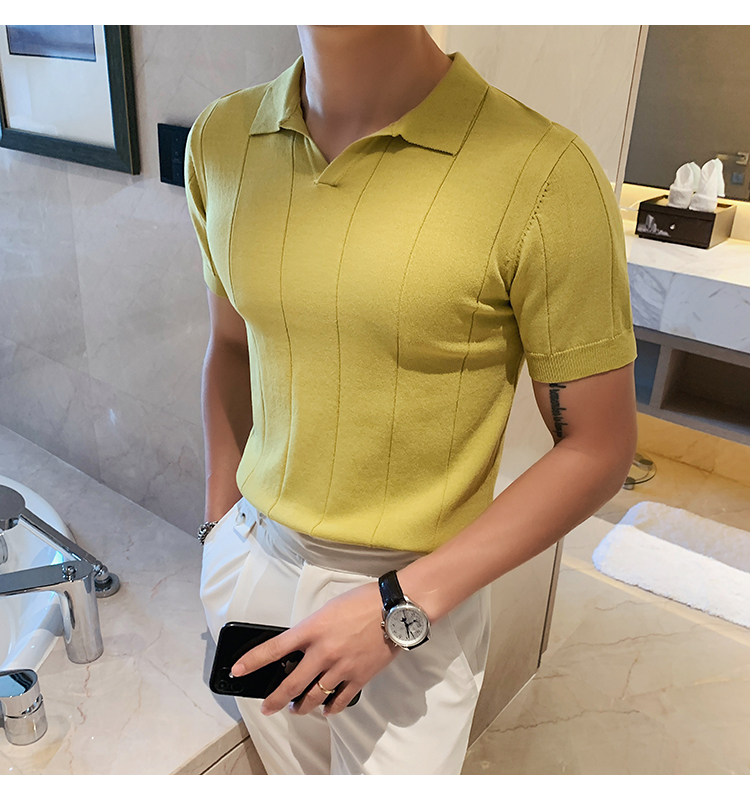 Men's Solid Color T-shirt Men's Clothing display picture 5