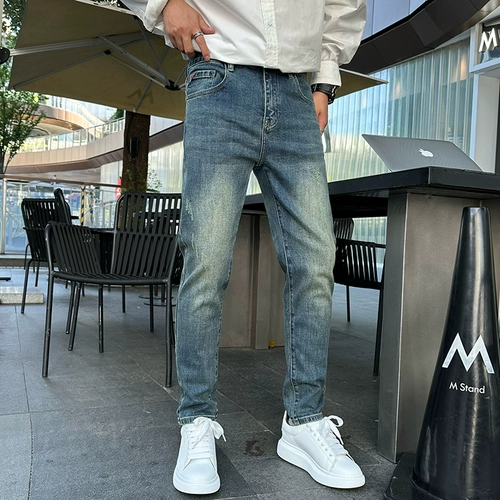 Осенние джинсы, элитные штаны, свободный прямой крой