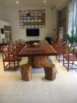 Solid wood large board table do conference table display map More conference table collocation Please contact customer service collocation 
