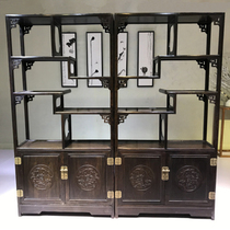 Bogo shelf solid wood Chinese bookshelf shelf antique shelf antique shelf tiaopai Cabinet Office wine rack