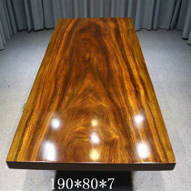 Size: 190*80*7 Okan solid wood log large board pineapple tea table tea table tea table green heart sandalwood office meeting