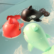 Childrens baby bathing toy killer whale small whale bathing dramatic water clockwork baby spray playing water swimming male girl