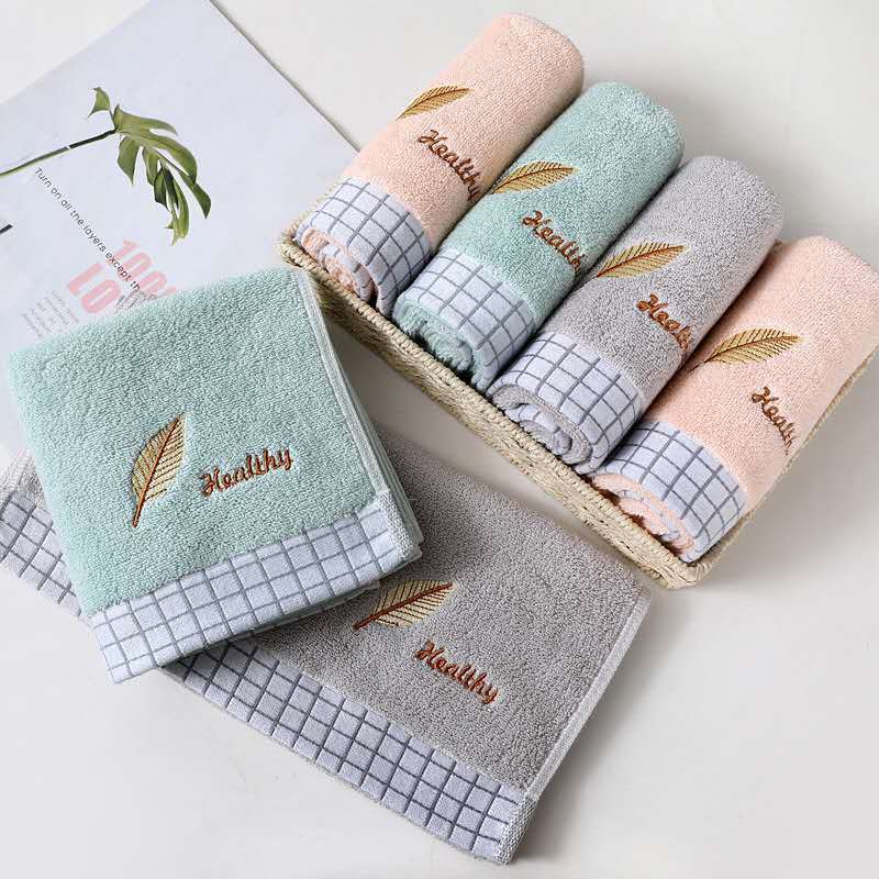 Tinglong Golden Leaf Embroidery Pure Cotton Large Towel, Thickened Household Adult Face Towel, All-Cotton, Soft, Absorbent, Non-Shedding Tinglong Golden Leaf Embroidery Pure Cotton Large Towel, Thickened Household Adult Face Towel, All-Cotton, Soft, Absorbent, Non-Shedding