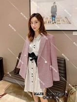 (Xinyu Fadai)maje 20 spring and summer pink houndstooth commuter small blazer female mfpve00148