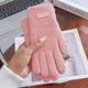 Winter Gloves for Women, Warm, Fleece-Lined, Thick, Fashionable, Versatile, Suitable for Autumn and Winter, for Cycling, Driving, Outdoor Use, Cold-Proof, Touchscreen Compatible, for Both Men and Women