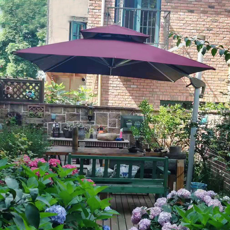 Outdoor Roman Umbrella Villa Garden Umbrella Umbrella Outdoor Square Umbrella Umbrella Courtyard Umbrella Large Umbrella