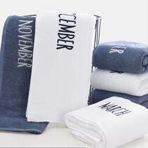 Soft two sets of absorbent towels lengthened strip towel Students Single adult female students bathing pure cotton bath towels