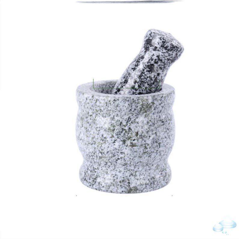 Small stone mortar household multi-function mashing tool handmade stone mini garlic minced artifact 304 mashed garlic pot peppercorns