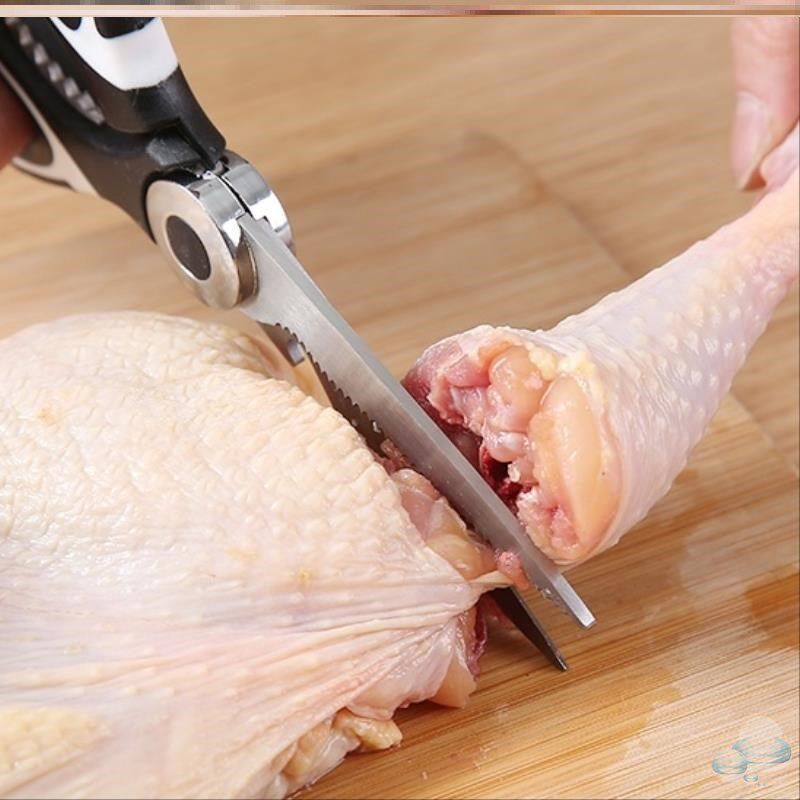 Strength-saving barbecue commercial thickening stainless steel large-scale lengthening scissors bone duck bone chicken bone food scissors household