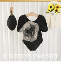2022 new ins Han edition cute children swimsuit girl baby swimsuit girl swimsuit one-piece girl swimsuit