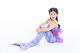 Mermaid children's swimsuit girls princess skirt fish tail three-piece suit girl bikini foreign style cute