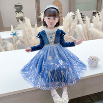 Snow Chic Edge Plus Suede Love Salsa Dress Girl Fall Long Sleeve Tennis Dress Children Baby Aisha Princess Dresses