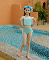 Childrens swimsuit female girl summer swimsuit child Princess girl split swimsuit