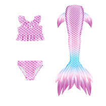 Mermaid Tail Children Clothes Swimsuit Girl Split Swimsuit Girl Baby Princess Skirt Bikini Summer Dress