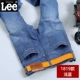 Quần jeans nam Dorka Lee mùa thu và mùa đông co giãn và nhung dày quần jean nam ống rộng