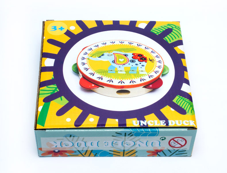 Bộ gõ trẻ em tambourine tay trống trống tay chuông trẻ thơ đồ chơi khai sáng đàn organ đồ chơi cho bé
