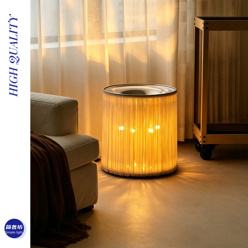 Danish Vintage Designer Tassel Ambient Table Lamp, Mid-Century Style Living Room Decorative Floor Lamp, Bedroom Bedside Lamp Danish Vintage Designer Tassel Ambient Table Lamp, Mid-Century Style Living Room Decorative Floor Lamp, Bedroom Bedside Lamp