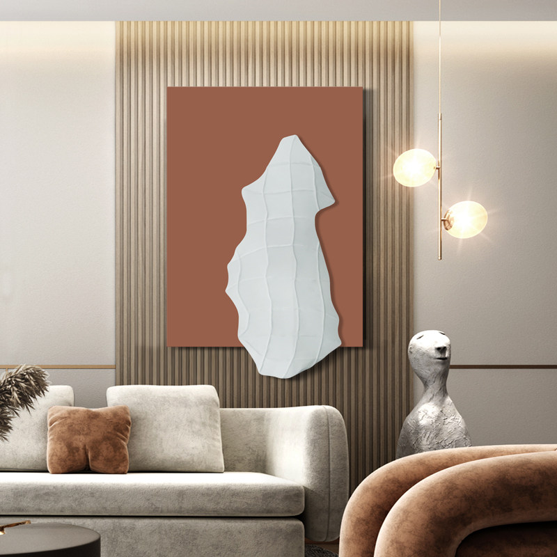 Italian minimalist sofa background wall decoration decoration light luxury three-dimensional iron wall decoration creative bedroom dining room wall decoration