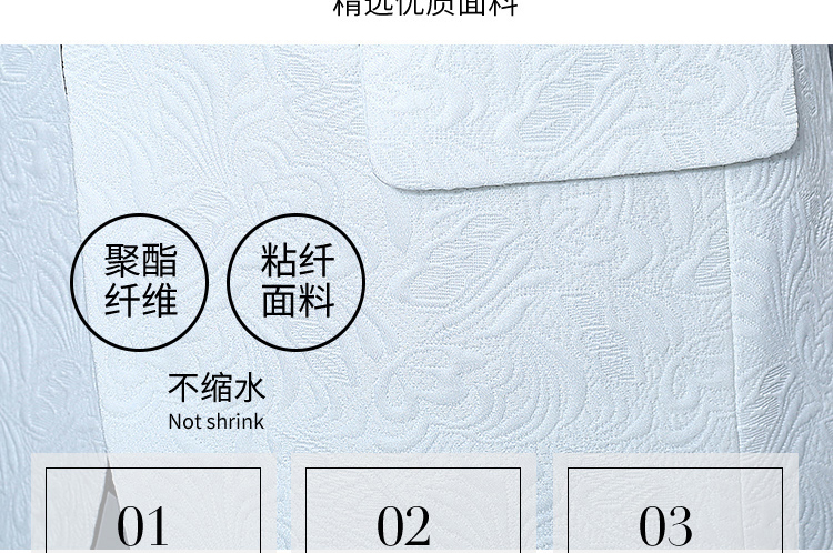 Nam mới màu xanh lá cây cổ áo phù hợp với vest ba mảnh jacquard phù hợp với chú rể trang phục trang phục lễ hội ca sĩ quần đũi nam