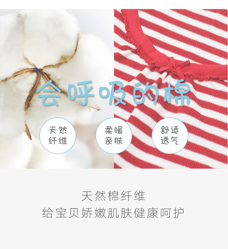 Mannifen cô gái cổ tròn váy dài tay trẻ em cotton váy ngủ đồ ngủ nhà quần áo váy đầm dễ thương