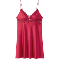 Maniform mulberry silk suspender nightgown embroidered playful polka dot sexy nightgown womens comfortable home wear living wear
