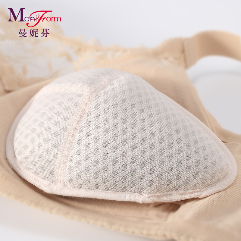 Manife Breathing Hive Prosthetic Breast Postoperative Underwear Postoperative Bra Insert Mung Bean Filler Lined Bra Gasket