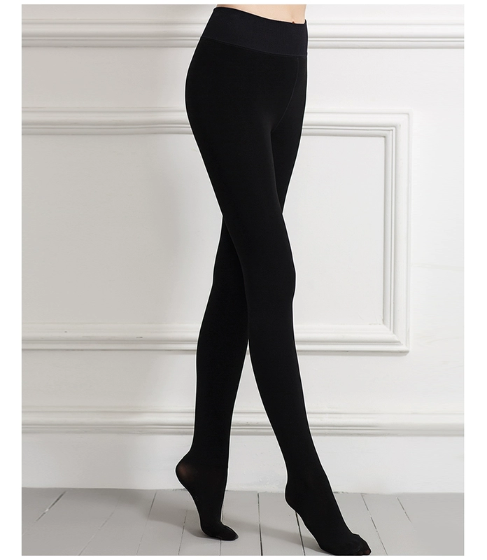 Manifin dày cộng với nhung pantyhose dày vớ mùa thu quần Slim ấm quần xà cạp quần tất bầu mùa đông