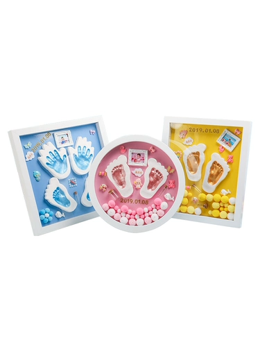 Детские отпечатки рук и ног, чернильная подушечка, сувенир, детская фоторамка для новорожденных для младенца, «сделай сам», подарок на день рождения