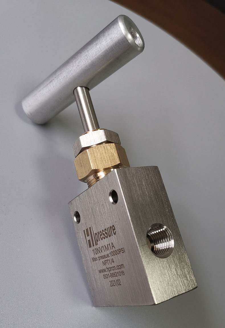 High pressure needle valve Stainless steel NPT3 8 10NV1M2B 10000PSI A variety of interfaces are optional