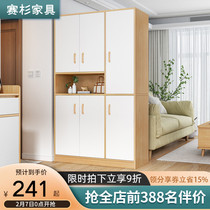 Shoe cabinet porch cabinet integrated household door large capacity partition cabinet high vertical screen cabinet hall cabinet lockers