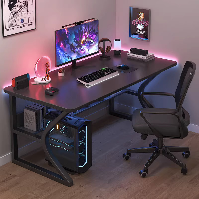 Electric race desk Desk Desktop Small Home Office Table And Chairs Suit Simple Desk Bedroom Learning Writing Desk-Taobao