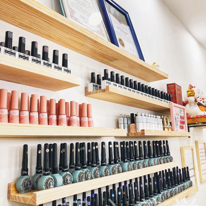 Nail Salon Wall Decoration Cosmetics Nail Polish Display Rack Nail Polish Gel Cosmetics Beauty Salon Product Storage Rack