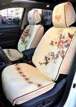  Winter pure wool car mat Hand carved car blanket Carpet short hair simple car blanket four seasons car cushion