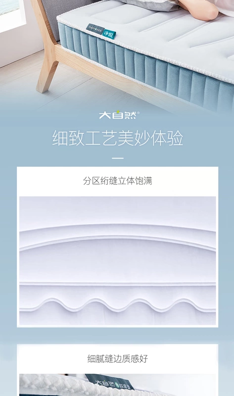 Nature nệm nâu toàn bộ núi tấm lụa nâu thực vật tự nhiên chứa các ion oxy tiêu cực net Wyatt 1.8m giường nệm cọ - Nệm nệm kymdan giá rẻ