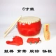 Đồ chơi trẻ em da bò trống trống trống trống mẫu giáo cho thấy trống đỏ Trung Quốc nhạc cụ gõ - Nhạc cụ dân tộc