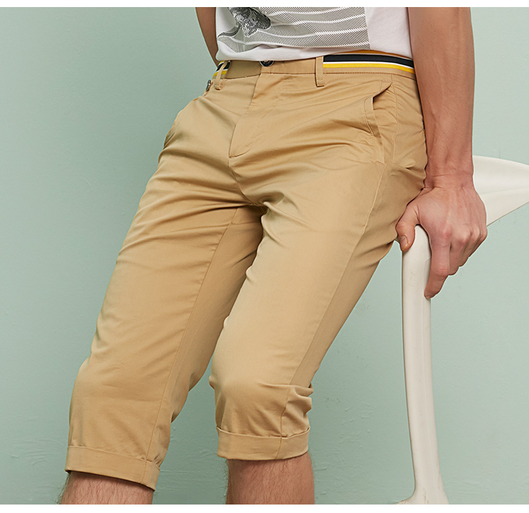 Giải phóng mặt bằng Bán thông báo Chim mùa hè Quần nam Quần âu Thanh niên Quần kaki Quần dài Hàn Quốc Xu hướng nam Mặc sáu điểm quần short jean nam
