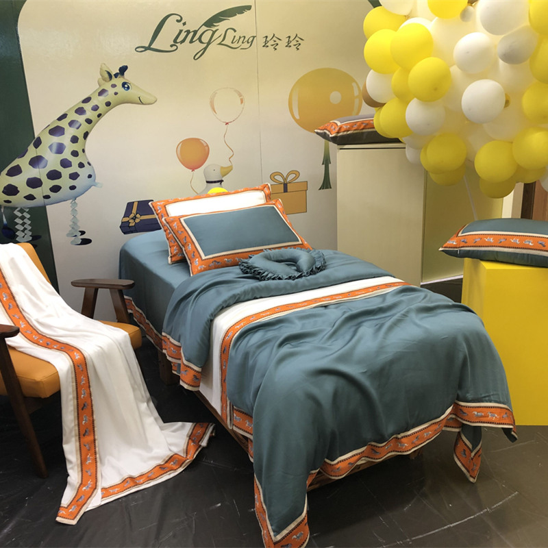 Tiansi Bed Cover 4-piece Set 4-Season General Massage Bed Sleeve Making Bed Cover