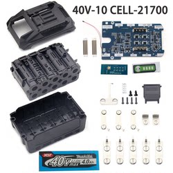 MAKITA 40V BL4040 BL4025 40V 10 CELL 21700 배터리 박스에 적합합니다.