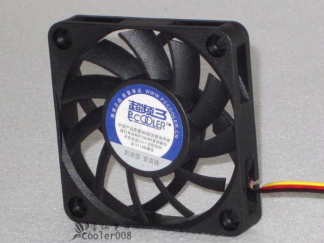 Overclocking three cyclone F62 desktop computer 6cm main case power supply small fan 6CM blade 6010 silent